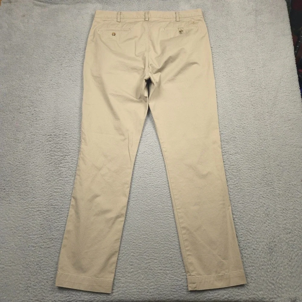 Polo Ralph Lauren Stretch Straight Fit‎ Khaki Chino Pants 36x33 Cotton